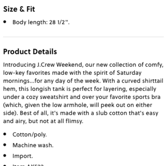 J. Crew Layering Tank Top - Picture 9 of 9